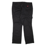 DICKIES Cargo Mens Trousers Black Regular Flared W40 L32