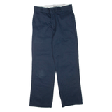 DICKIES Mens Trousers Blue Regular Straight W30 L30