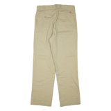 DICKIES Mens Trousers Beige Regular Straight W33 L31