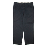 DICKIES Mens Trousers Black Regular Tapered W38 L30