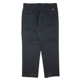 DICKIES Mens Trousers Black Regular Tapered W38 L30