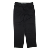 DICKIES Mens Trousers Black Regular Straight W36 L32