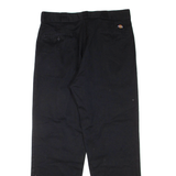 DICKIES Mens Trousers Black Regular Straight W36 L32
