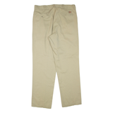 DICKIES Mens Trousers Beige Regular Straight W36 L33
