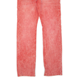 TRUE RELIGION Womens Corduroy Trousers Red Regular Straight W31 L34