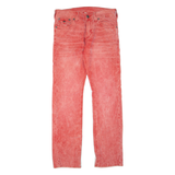 TRUE RELIGION Womens Corduroy Trousers Red Regular Straight W31 L34