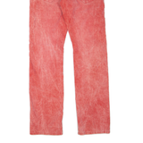 TRUE RELIGION Womens Corduroy Trousers Red Regular Straight W31 L34