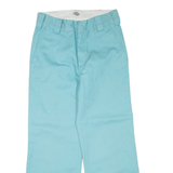 DICKIES Womens Trousers Blue Regular Straight W26 L26