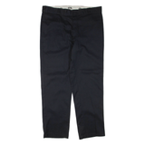 DICKIES Mens Trousers Black Regular Tapered W40 L32