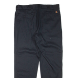 DICKIES Mens Trousers Black Regular Tapered W40 L32