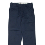DICKIES Mens Trousers Blue Regular Straight W32 L30