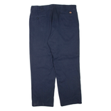 DICKIES Mens Trousers Blue Regular Tapered W38 L30