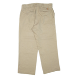 DICKIES Mens Trousers Beige Regular Straight W36 L30