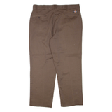 DICKIES Mens Trousers Brown Regular Tapered W38 L28