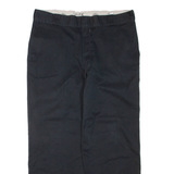 DICKIES Mens Trousers Black Regular Tapered W38 L30