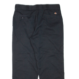 DICKIES Mens Trousers Black Regular Tapered W38 L30