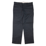DICKIES Mens Trousers Black Regular Tapered W36 L30