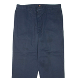 DICKIES Mens Trousers Blue Regular Tapered W36 L30
