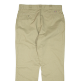 DICKIES Womens Trousers Beige Regular Straight W36 L32