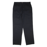 DICKIES Mens Trousers Black Regular Straight W34 L34