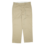 DICKIES Mens Trousers Beige Regular Straight W36 L30