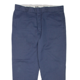 DICKIES Mens Trousers Blue Regular Tapered W38 L29