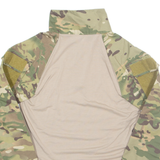 Camo Mens Sweatshirt Green 1/4 Zip S