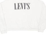 LEVI'S Cropped Womens Sweatshirt Cream L