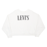 LEVI'S Cropped Womens Sweatshirt Cream L