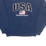 ONE DC USA Washington DC Mens Sweatshirt Blue USA M