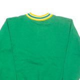 RUSSELL ATHLETIC Fraternity Mens Sweatshirt Green V-Neck USA S