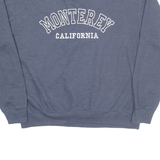 CRAZY APPAREL Monterey California Mens Sweatshirt Blue USA L