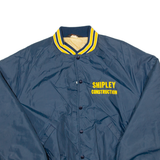 PLA JAC Shipley Construction Mens Varsity Jacket Blue XL