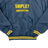 PLA JAC Shipley Construction Mens Varsity Jacket Blue XL