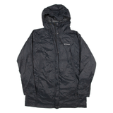 COLUMBIA Mesh Lined Womens Jacket Black Nylon Hooded XL