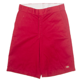 DICKIES Mens Workwear Shorts Red M W34