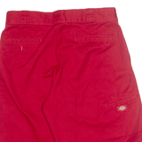 DICKIES Mens Workwear Shorts Red M W34