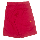 DICKIES Mens Workwear Shorts Red M W34