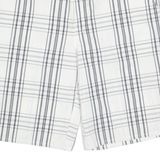 DICKIES Mens Workwear Shorts White Check XL W38