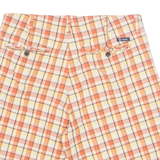 CHAPS Mens Chino Shorts Orange 90s Check M W33