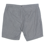 CALVIN KLEIN Mens Chino Shorts Black Pinstripe XL W40