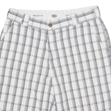 DICKIES Mens Workwear Shorts Black Check M W32