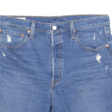 LEVI'S Cut Off 501 Premium E Womens Denim Shorts Blue M W34