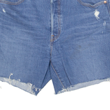 LEVI'S Cut Off 501 Premium E Womens Denim Shorts Blue M W34