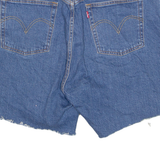 LEVI'S Cut Off 501 Premium E Womens Denim Shorts Blue M W34