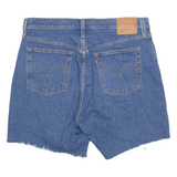 LEVI'S Cut Off 501 Premium E Womens Denim Shorts Blue M W34
