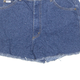 LEE Cut Off Womens Denim Shorts Blue 90s M W30