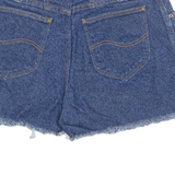 LEE Cut Off Womens Denim Shorts Blue 90s M W30