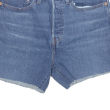 LEVI'S Cut Off 501 Premium E Womens Denim Shorts Blue S W26