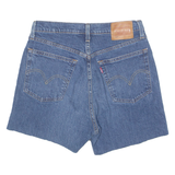 LEVI'S Cut Off 501 Premium E Womens Denim Shorts Blue S W26